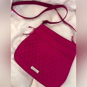 Vera Bradley Fuchsia Quilted Crossbody Bag